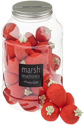 Mellow Mellow Riesenerdbeeren Marshmallow (500g) | Ideal für Desserts, Deko & Snacks | Fruchtig, Süß & Lecker