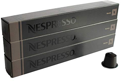 New Original Nespresso Roma Flavour Coffee 30 Capsules Pods 3 Sleeves Long Expiry