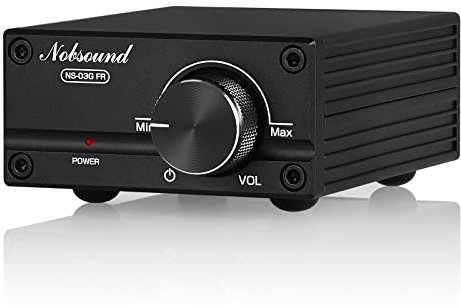 Nobsound Amplificador de potencia digital de 100 W Full Frequency Mono Channel Audio Mini Amp with Power Supply (Black)