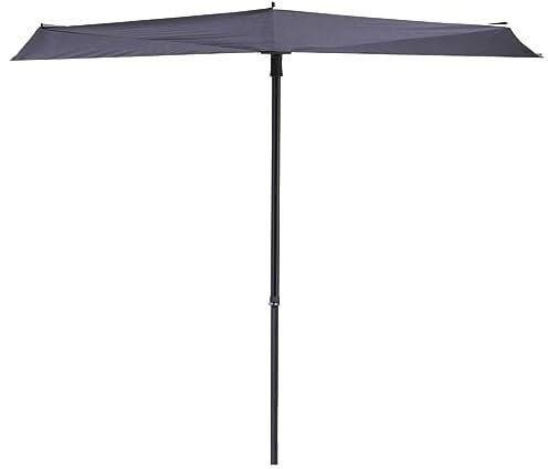 Madison Balkonschirm 50+ UV-Schutz Sonnenschirm Terrassenschirm Ampelschirm Marktschirm Gartenschirm Schirm 270x150cm Saphirblau Aluminium Stahl