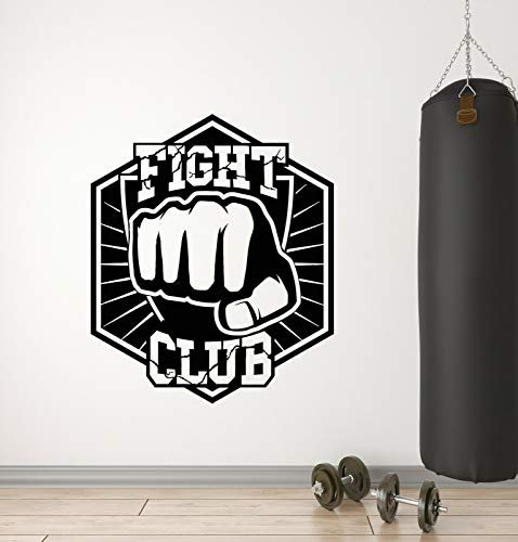 myrockshirt Wandtattoo Aufkleber Fight Club Sparring-Kämpfer Boxer Martial Arts für alle glatten Flächen UV&Waschanlagenfest Autoauf