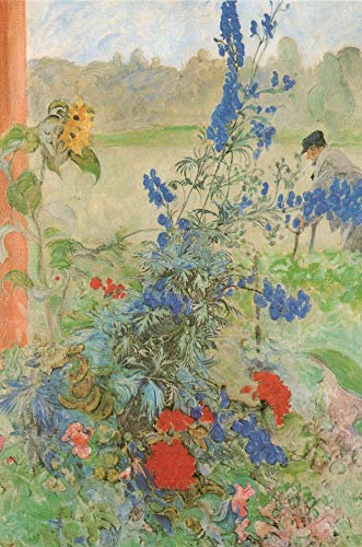 LBG Kunstklappkarte Carl Larsson Großvater im Garten Doppelkarte Grußkarte Glückwunschkarte Kunstkarte