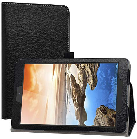 LiuShan Compatible con Realme Pad RMP2103 Funda,Folio Soporte PU Cuero con Funda Caso para 10.4 Realme Pad RMP2103 Tablet(No es Compatible con Otros Modelos),Negro