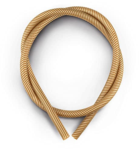 K King'z® Shisha Schlauch Silikon Gold in Carbon matt - Shisha Schlauch mit Soft Touch Oberfläche für eine leichte Reinigung - Kompatibel mit jedem Shisha Mundstück und Adapter | inclusive eBook