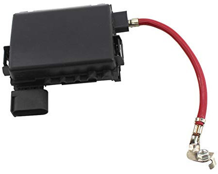 Auto Batterie Sicherung Box Halter Terminal 1J0 937 550 A Sicherungshalter Autobatterie Sicherungskastenhalter Autobatterie Sicherungskasten Halter Kompatibel mit Bora Golf 4 1998-2005,Schwarz