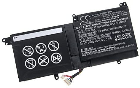 vhbw Akku kompatibel mit Tuxedo Infinity Book InfinityBook Pro 13 v2, InfinityBook Pro 14, Pro 14v3 Notebook (2600mAh, 10,8V, Li-Ion)