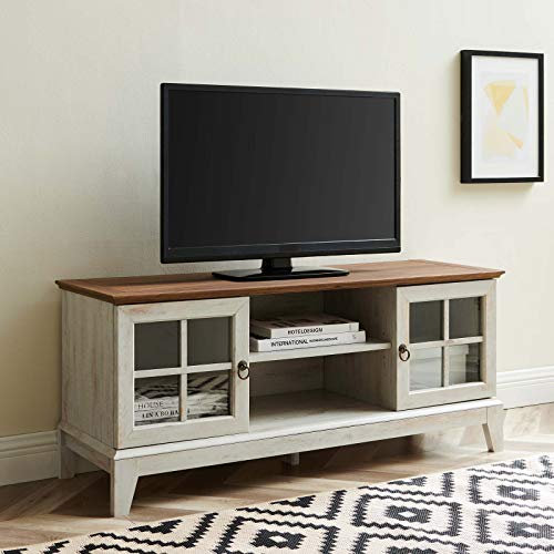 Modway Isle Coastal Moderner 47-Zoll-TV Board in Walnuss-Weiß