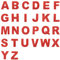 Pandahall 26pcs Rhinestone Iron on Letter Patches Sew on Alphabet Self-Adhesive Stickers Crystal A-Z Letter Badge Decorate Repair Patches for Hats Shirts Shoes Jeans Bags Red