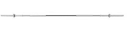 Spokey ARTEUS Chrom Langhantel mit Klemmen, standard gerade Langhantel, Krafttraining, Fitness, Bodybuilding, Heimtraining und Fitnesstraining (150cm)