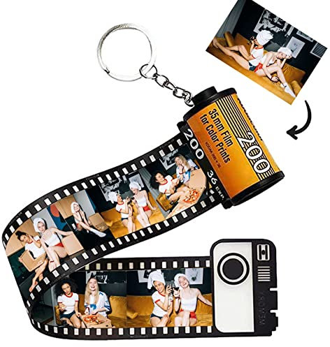 SchlüSselanhäNger Personalisiert Mit Foto,Filmrolle SchlüSselanhäNger Mit Bunter Fotofilmrolle,SchlüSselanhäNger Personalisiert FüR Hund Eltern Freunde Kinder Weihnachten Geburtstag Valentinstag