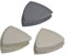 sourcing map 30 Stück Dreieck Detailschleifer Schleifpapier Satz 2500/3000/4000 Körnung 3-1/2 Zoll Klett Siliziumkarbid Schleifpads
