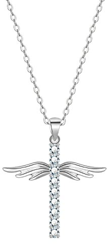 KristLand -18K Rose Gold / S925 Silver Bar Short Necklace Simple Solid Cross Necklace Adjustable Long Choker, crystals