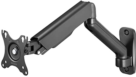 DELTACO ARM-0360 - Gasbetriebene Monitorhalterung, Wandmontage, Geeignet für 17 bis 32 Zoll Bildschirm - Schwarz
