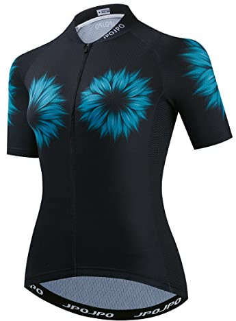 Fahrradtrikot für Damen, kurzärmeliges Damen-Fahrradshirt, Fahrradbekleidung für Radfahren, Biker, MTB, Radfahrer, Dirt BMX, Road Mountain, Klein