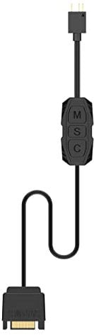 VOANZO Controller ARGB 5V 3pin per Ventole e Strisce LED - Alimentazione SATA per DIY Fan e Schede di Illuminazione