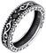 Silvora Damen Herren Ringe 925 Silber Keltischer Knoten Fingerring 5mm breit Keltische Unendlichkeits-Knoten Bandring Zirkon Siegelring für Verlobungsring Ehering Partnerring Ringgröße 69.7（22）