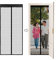 ​​Mosquitera Magnética JANORS para Puertas - Malla Suave, Cierre Automático, Sin Perforación, 90x210 cm (Negro Liso)​