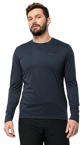 Jack Wolfskin Herren Sky Thermal L/S M Wander-Shirt, Night Blue, M