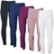 MS-Trachten Reitleggings Kinder Silikonvollbesatz mit Handytasche Reithose Mädchen Tessa (158/164, Weiß)