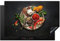 KitchenYeah© Herdabdeckplatte Einteilig Küche Ceranfeld Abdeckplatte Cerankochfeld Abdeckung Induktionskochfeld Schutzmatte Gewürze - Paprika - Löffel - Kräuter - Gemüse - 80x52 cm