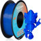 TEQStone PETG Filament 1.75mm Blau 1KG, Maßhaltigkeit +/-0.02mm Spule Sauber Gewickelt 3D Drucker Filament Vakuumverpackung