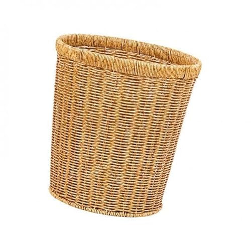 #N/A/a Cesta de Mimbre Misceláneas Cubo de Basura Cesto de Basura de Cocina para Sala de Estar