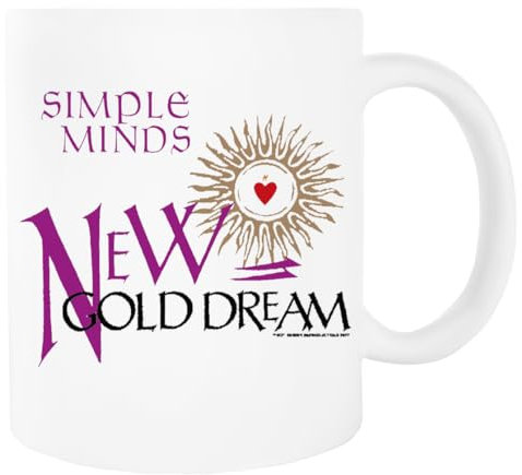 Simple Minds New Gold Dream Blanca Taza De Cerámica Para Beber