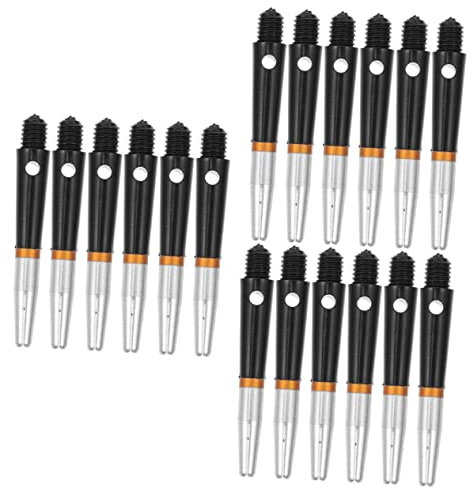 Happyyami 18 Pcs Dart Shaft Darts Accessories Dart Accessories Reusable Dart Stem Throwing Fitting Outdoor Dart Rods Flying Professional Dart Rods Game Supplies To Rotate Aluminum