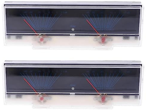rieder 2X VU Meter Audio Leistungs Verstärker Panel Dual Analog Level DB Meter mit Hintergrund Beleuchtung