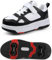 Roller Skate Shoes Rollschuhe Schuhe Mit Rollen Skateboardschuhe,Inline-Skate, verstellbar Damen Schuhe mit Rollen für mädchen,Laufen Skateboard,Inline Rollschuhe,Schwarz-38 EU