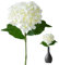 Lesunbak Künstliche Blume Hortensie, Hortensien Kunstblumen Länge 45cm, Getrocknete Hortensien, Kunstblumen Wie Echt Deko Seidenblumen, Kunstblumen Für Hochzeit Home Par Tisch Küche Büro Deko Weiß