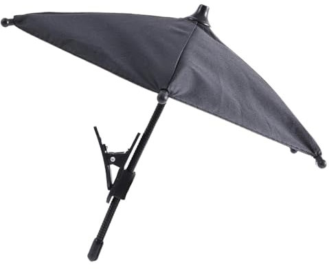 Sonnenschirm-Telefonschirm, Telefonschirm | Handy-Sonnenschirm,Vollständige Abdeckung Telefonhalterung Solarabdeckung für Strandurlaub, täglichen Gebrauch und Escu, Schwarz , riferimento alla