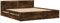 vidaXL Bettgestell, Bett mit Kopfteil, Bettrahmen mit Lattenrost, Doppelbett Schlafzimmerbett mit Stauraum, Räuchereiche 180x200cm Holzwerkstoff