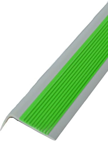 Serenitison Nez De Marche Profil D’Angle PVC Autoadhésif D'escalier Protection,Protections De Bord Et d'angle,Protection D'angles Et De Rebords,Convient aux Marches,Carrelage,Béton et Métal