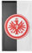 Eintracht Frankfurt Hissfahne Logo weiss/schwarz 150 x 250 cm, Hochformat
