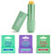 Wild Natural Refillable Lip Balm Starter Kit - Includes Sage Green Aluminium Case & 3 Pack Lip Balm Refills in a Variety of Scents - Includes Original, Coconut & Vanilla and Watermelon Scents