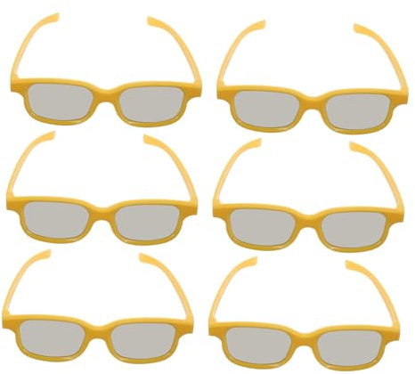 PHENOFICE 6pcs Boys and Girls Polarized Cinema Glasses Stereoscopic Gaming Glasses for Boys and Girls for Travel