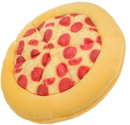 SEWOART Pizza-kauspielzeug Für Hunde Robustes Plüsch-Spielzeug Quietsch-Sound Geeignet Für Kleine Bis Große Rassen Fördert Kaugewohnheiten Sicherer Und Langlebiger Hundespaß