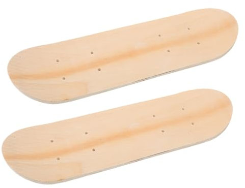 Kisangel 2 Stücke Skateboard Deck Skate Board Deck Blank Skateboards Blank Skateboard Decks Skateboard Teile Skateboard Blank Holz Skateboard Skateboard Ahorn Beige