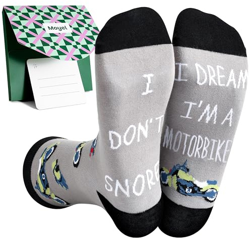Moyel Guitar Accessories/Motorbike/Fishing/Gaming Gifts for Men Funny Mens Socks 9-11 Gifts for Guitar Players Fisherman Motorbike Lovers Birthday Christmas Presents for Dad Son Husband Grandad