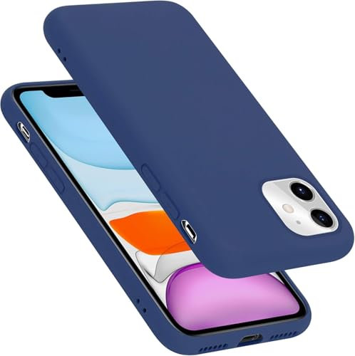Funda Carcasa de Silicona Líquida para Apple iPhone 11 4G, Interior de Microfibra Antigolpes Protección Gel Ultra Suave de Goma a Prueba de Choques y Arañazos FSUA (Azul)