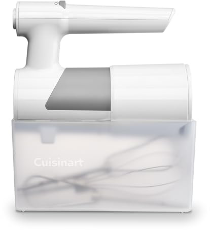 Cuisinart 5 Speed Hand Mixer with Storage Case, White, HM-150S