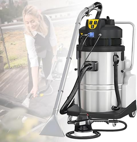 CGLYYDS Aspirateur Vapeur Professionnel 3 en 1, Machine à Laver Professionnelle multifonctionnelle, extracteur d'eau et de poussière, 1 079 W, Puissant Nettoyeur de Tissus d'ameublement 40L