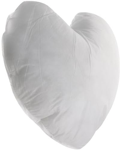 Generisch Herzförmiges Kisseninlett 45X48cm Leichtes Innenkissen aus Weichem Material Kissenfüllung für Sofa und Schlafzimmer Dekoratives Dekokissen für Kinderzimmer und Wohnzimmer
