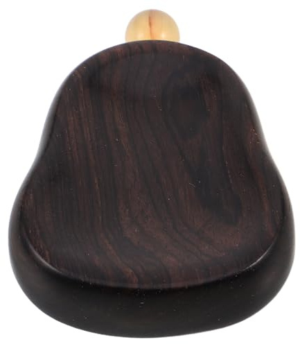 Operitacx Masseur Facial Portable en Bois de Santal Violet, Outil de Massage Manuel de Calebasse, Mini Appareil pour Exercice Facial et Soins Spa à Domicile, Équipement de Beauté du Visage