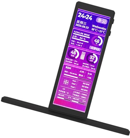 Kaeltsyn G58X Display Sottile Leggero Computer Case Schermo con Pannello LCD e Risoluzione 960X320 Raffreddamento LCD Metallo Computer Monitor Schermo