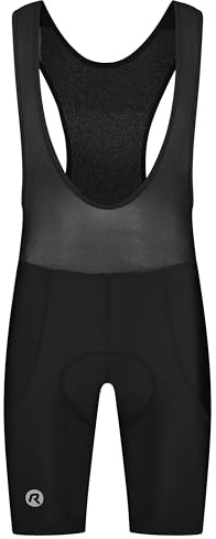 Rogelli Core - Trägerhose - Kurze Radhose mit Sitzpolster - Herren | Silikon-Griffband - Atmungsaktive Träger - Sitzpolster für Fahrten von 2 bis 4 Stunden - Temperatur 15 - 35 °C