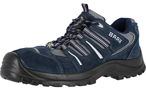 BAAK Sicherheitsschuhe Paul Sports S1P, ESD Halbschuhe, Größe 47, blau, 7003