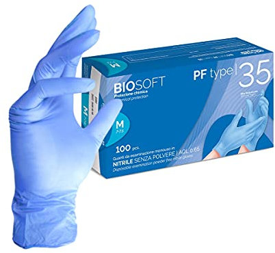 GUANTO NITRILE BLU PROF. MIS.M