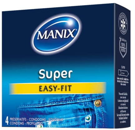 Manix Super Kondome für Herren, 4 Stück